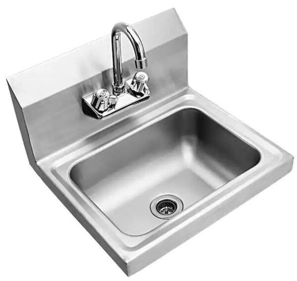 CHEF Stainless Steel Hand Sink with Drain Basket HS-17