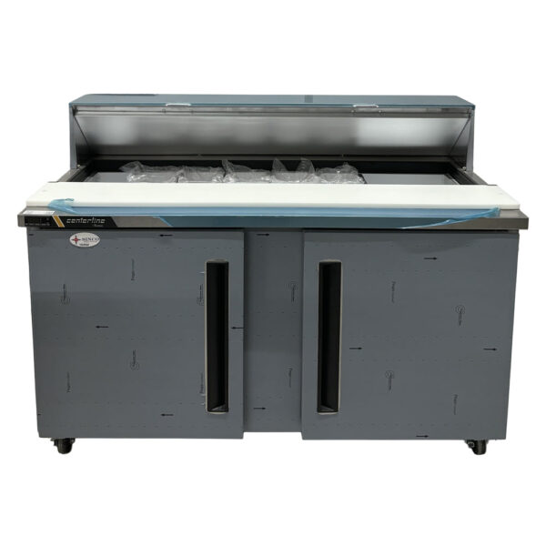 60'' Centerline by Traulsen 2 Door Refrigerated Sandwich/Salad Prep Table CLPT-6016-SD-LR - Image 3