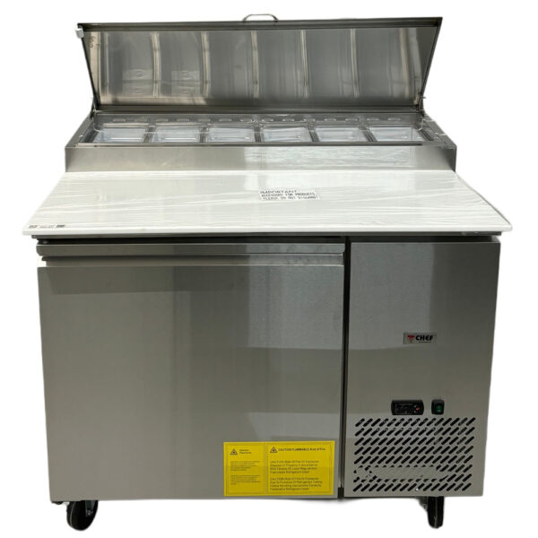 44'' CHEF Single Door Pizza Prep Table TPP-47 - Image 3