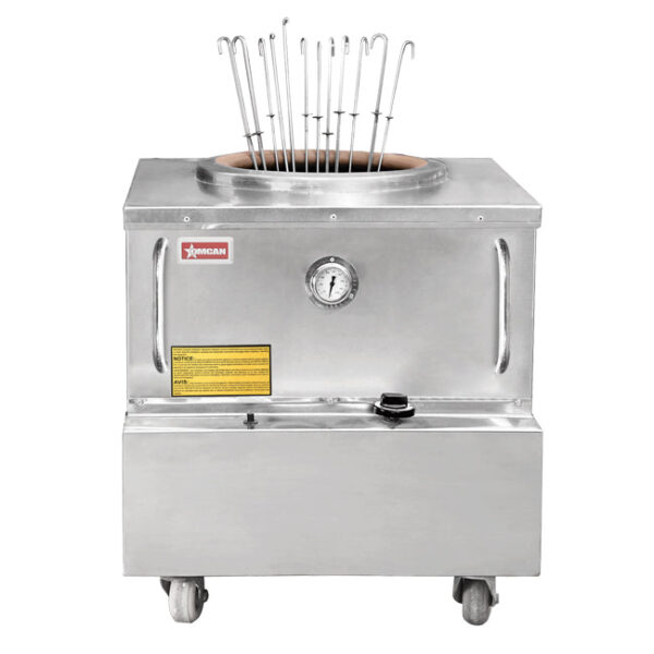 Omcan 32â€³ x 32â€³ Stainless Steel Tandoor Clay Oven â€“ Natural Gas 44285