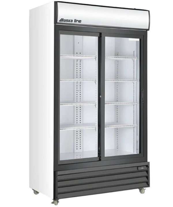 40" Alaska-Line Double Sliding Glass Door Cooler 28 Cu.Ft., LG-800DS