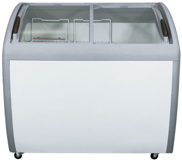 EFI 39â€³ Curved Glass Top Ice Cream Freezer 9.2 Cu.Ft., FCCG-39