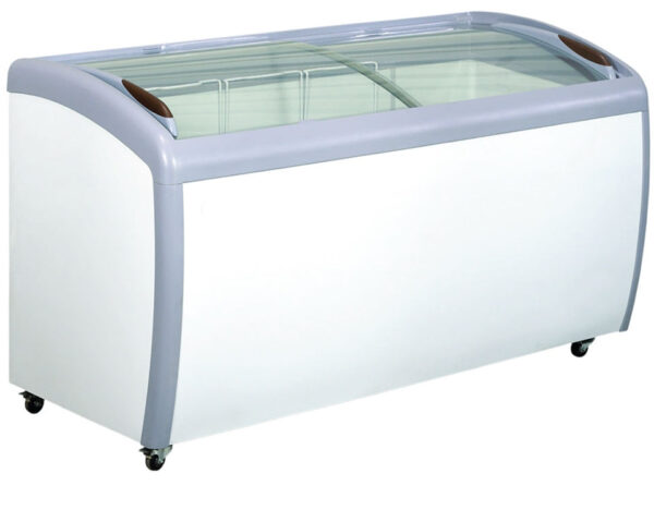 EFI 60â€³ Flat Glass Top Ice Cream Freezer 16.6 Cu.Ft., FCFG-60