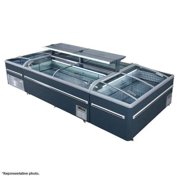 99'' CHEF Combined Island Freezer With Sliding Glass Top CQS-25L - Image 3