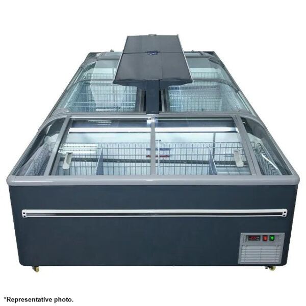 72'' CHEF Combined Island Freezer with Sliding Glass Top CQS-18D - Image 4