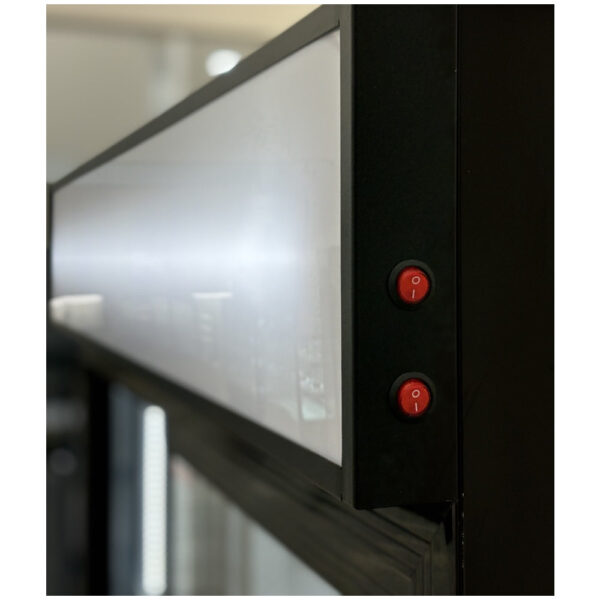 Kool-It 52" Double Sliding Glass Door Display Cooler - 40.8 Cu. Ft. - KSM-50 - Image 3