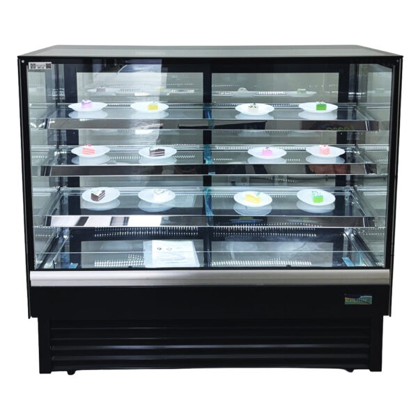 Alaska-Line 60'' Rectangle Glass Pastry Display Cooler - HIT-31 - Image 2