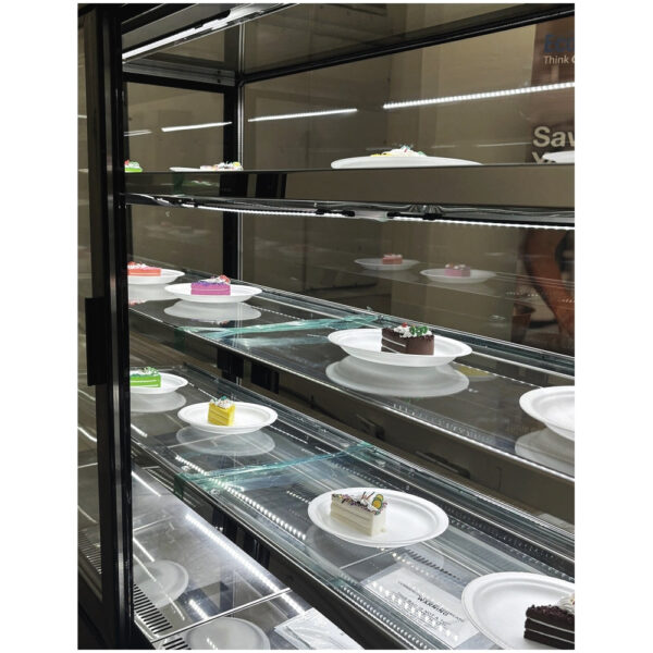 Alaska-Line 60'' Rectangle Glass Pastry Display Cooler - HIT-31 - Image 5