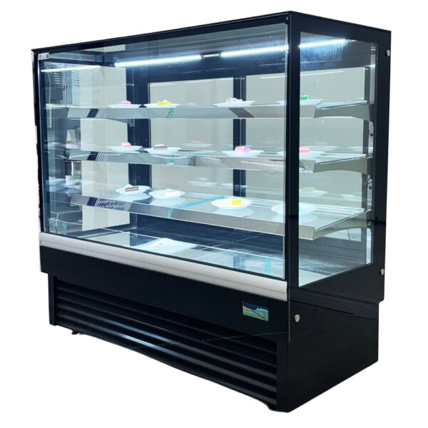 Alaska-Line 60'' Rectangle Glass Pastry Display Cooler - HIT-31 - Image 4