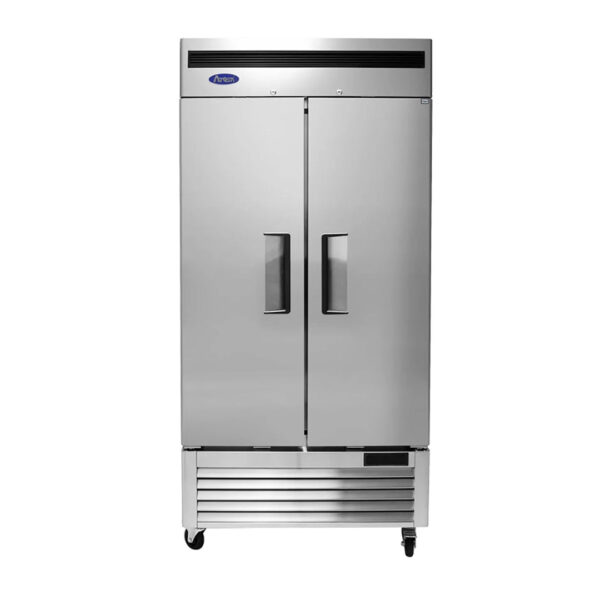 40" Atosa Double Solid Door Stainless Steel Freezer - MBF8502GR - Image 3