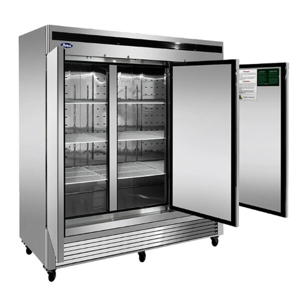 82" Atosa Triple Solid Door Stainless Steel Freezer - MBF8504GR - Image 2