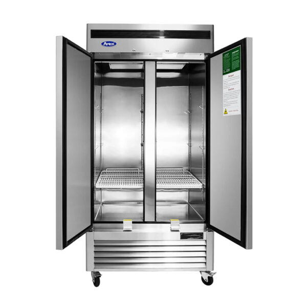 40" Atosa Double Solid Door Stainless Steel Freezer - MBF8502GR - Image 2