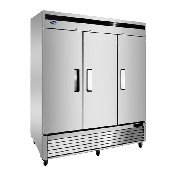 82" Atosa Triple Solid Door Stainless Steel Freezer - MBF8504GR