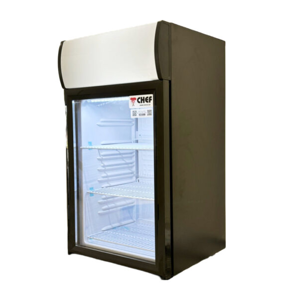 CHEF Countertop Glass Door Mini Display Beverage Cooler 68L Capacity, SC68B - Image 5