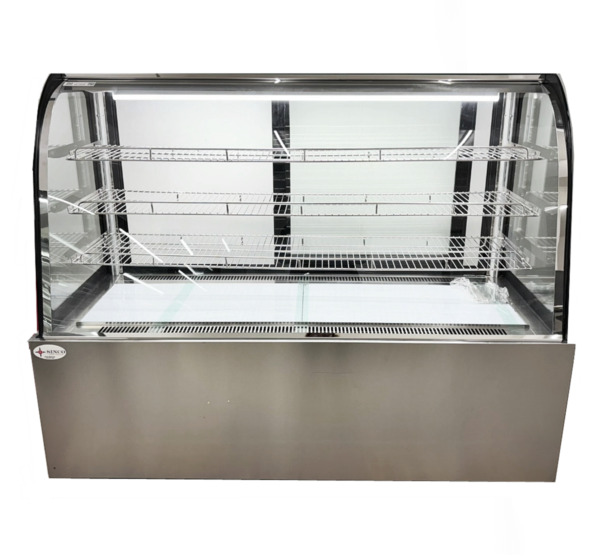 60'' CHEF Pastry Display Warmer Curved Glass HD-1503C - Image 3