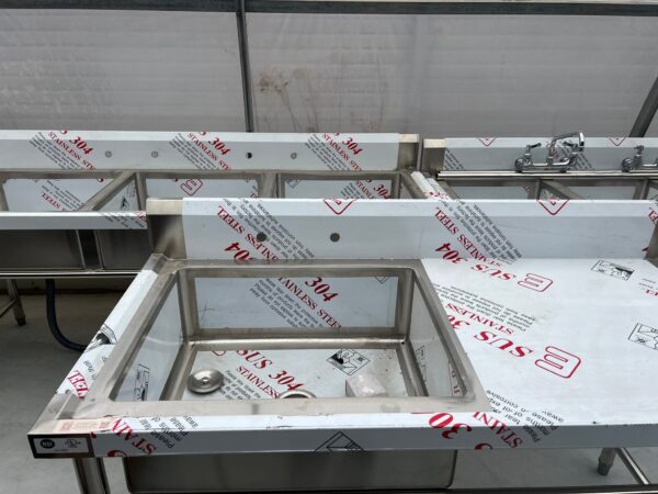 59'' CHEF One Tub Sink with Centre Drain & Left Drainboard CH-2021 - Image 10