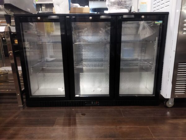 53" Alaska-Line Back Bar Three Door Cooler Sliding Door HIT-24 - Image 2