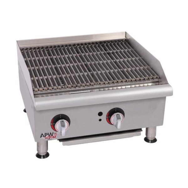 APW WYOTT 24" Gas Lava Rock Chargrill