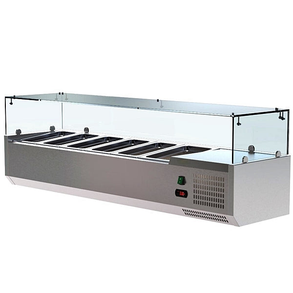 60" CHEF Refrigerated Countertop Topping Rail VRXH-1500/380 - Image 3